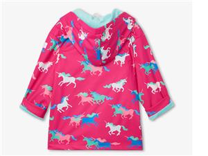 Hatley kids Regenjas unicorn pink